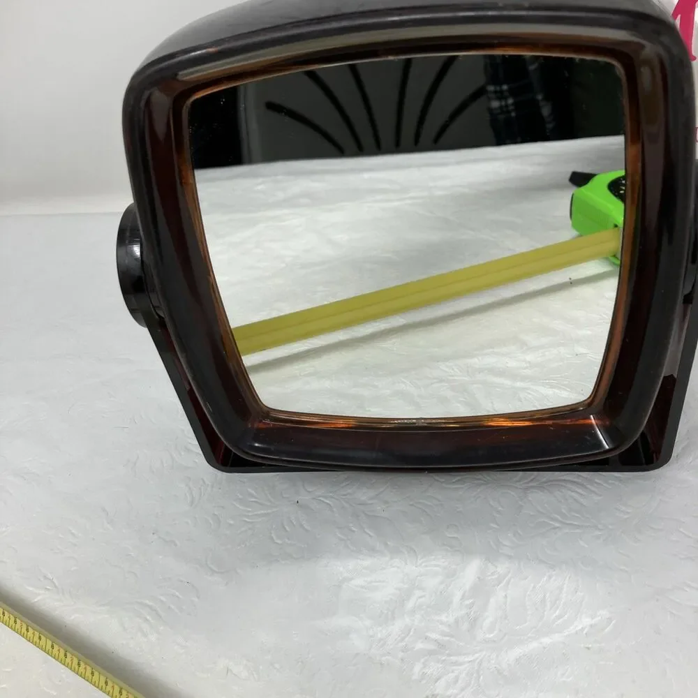 Vintage Magnifying Mirror Two Sided Vanity Plastic Tortoise Shell Hong Kong